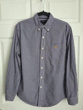 U.S. Polo Assn. Men's Gingham Button-Down Shirt Small